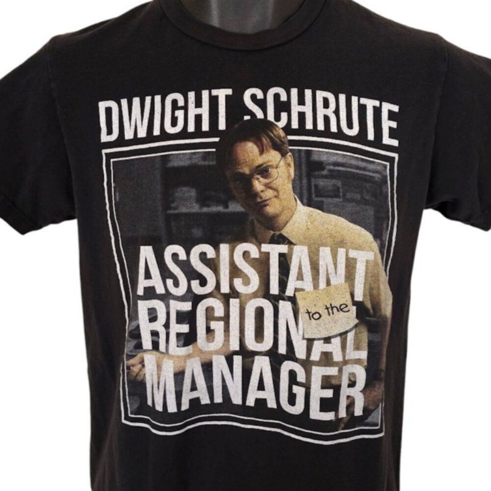The Office T Shirt Mens Size Small Black Dwight Schrute Asst Regional Manager